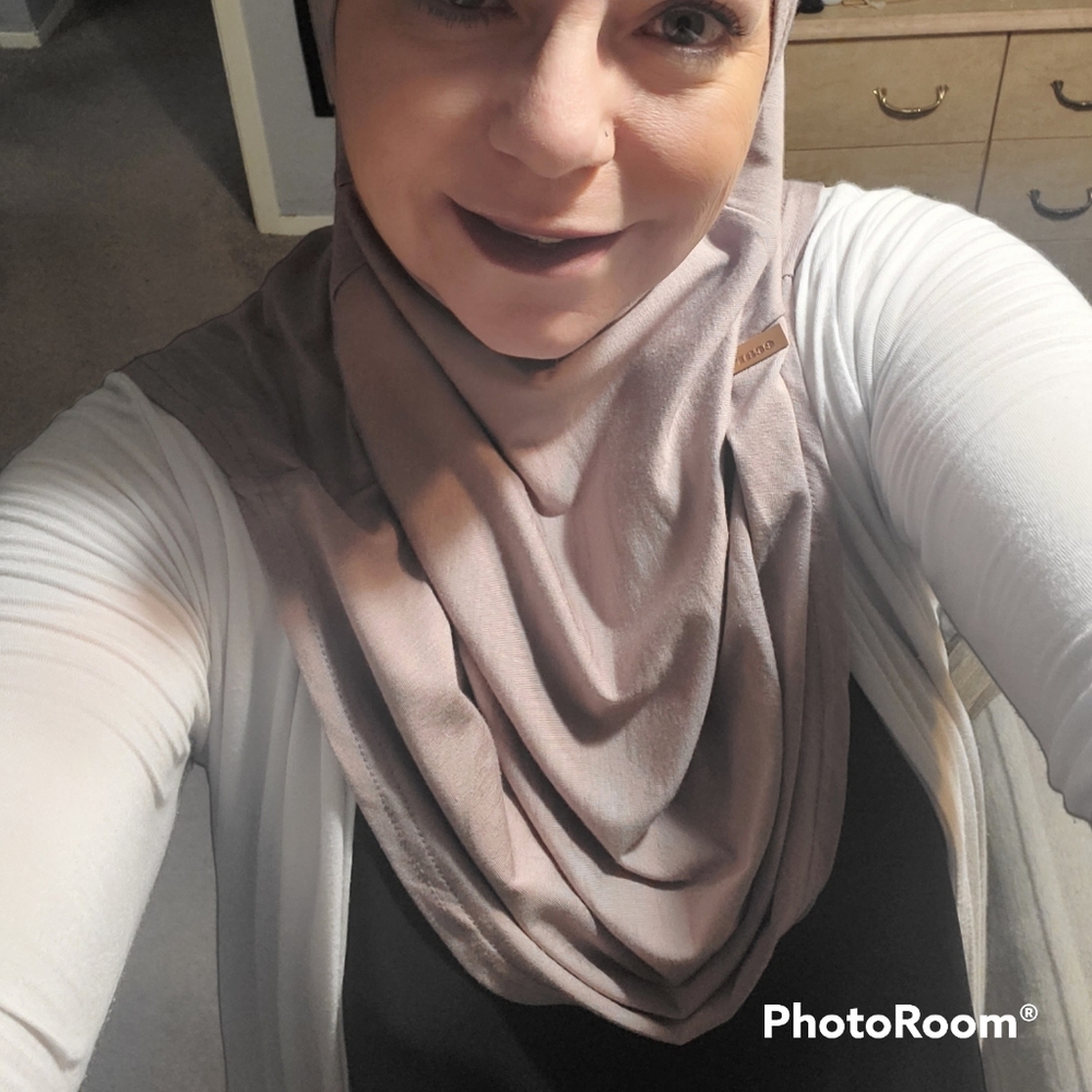 Pinkish One Piece Slip on Hijab